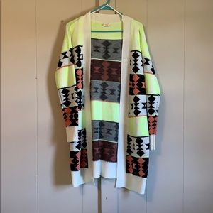 Bright Aztec Cardigan